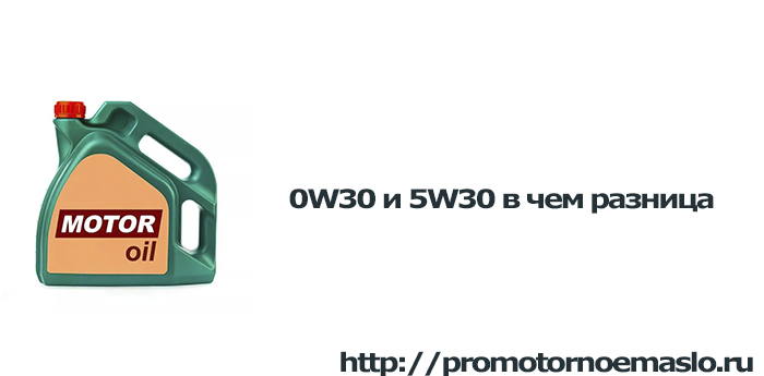 0W30 и 5W30 в чем разница моторное масло